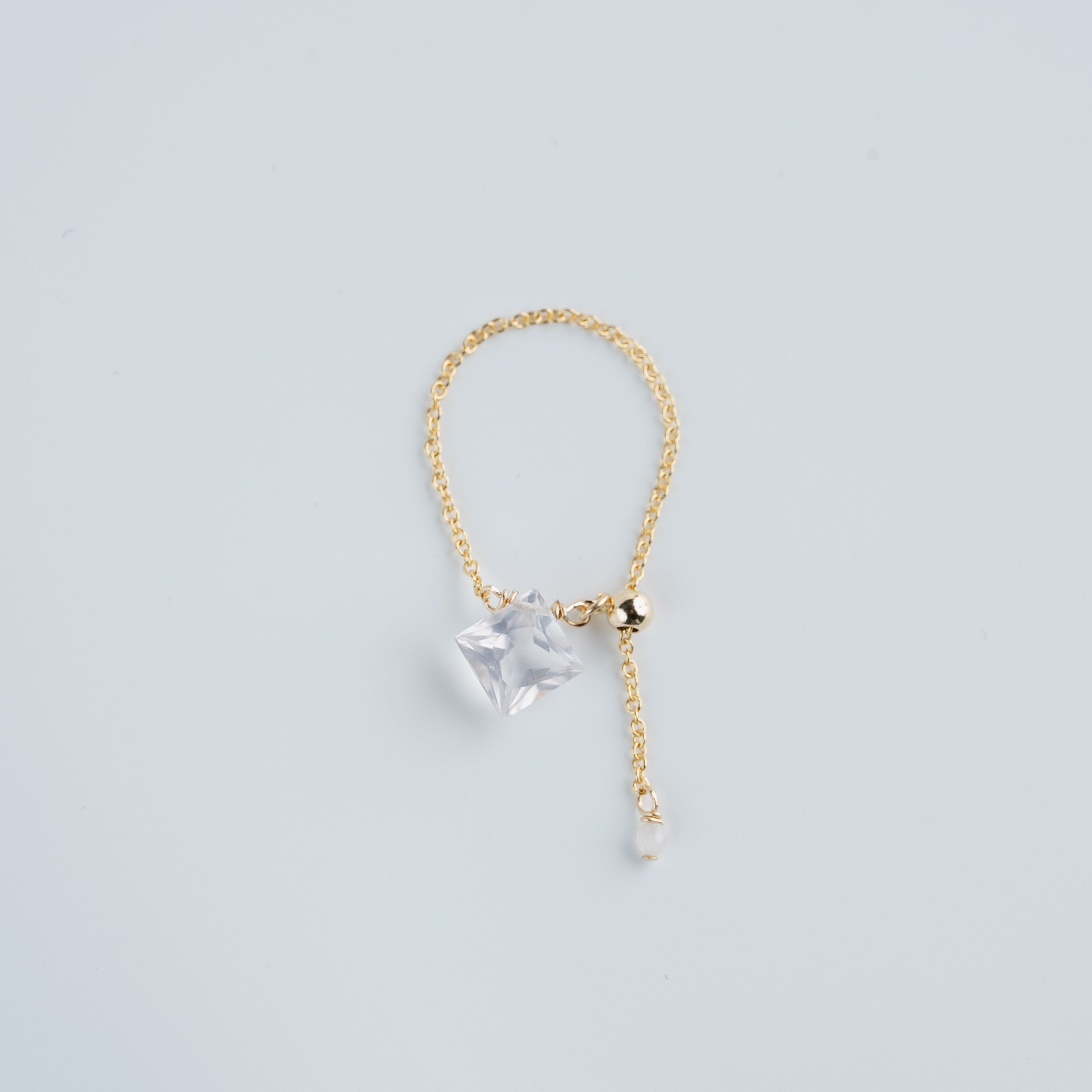 AdjustMe® ローズクォーツリング-A