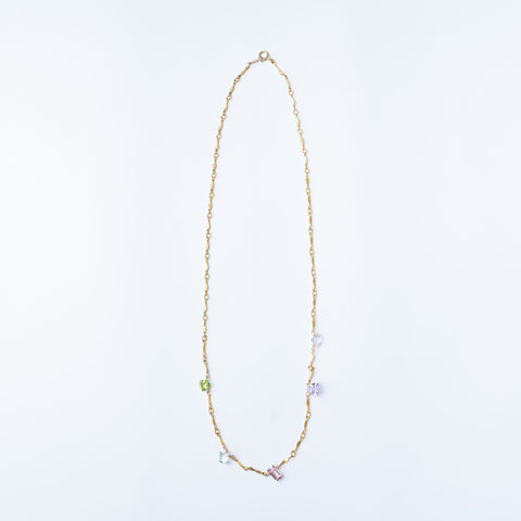 5 color stonesネックレス