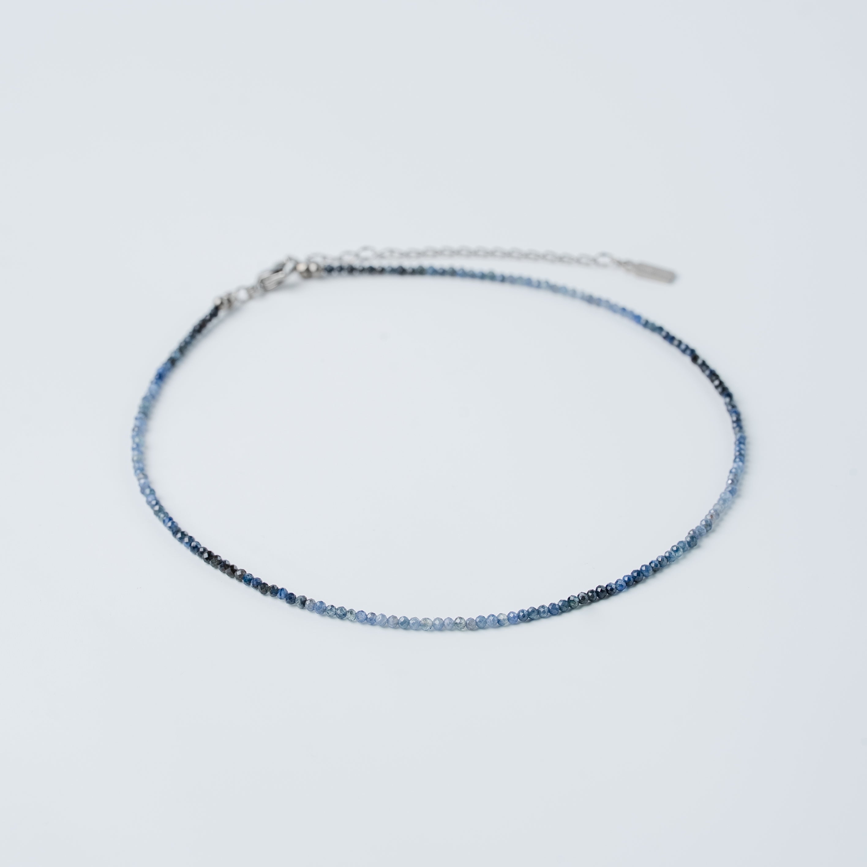 Quiet Sapphire Beads Necklace