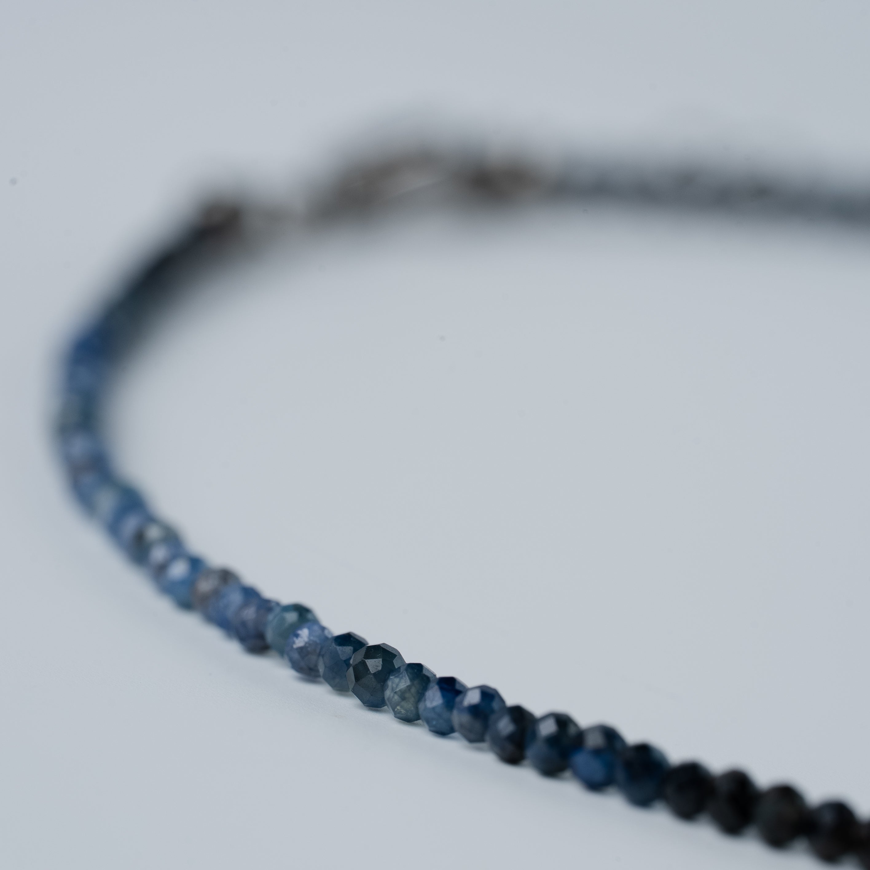 Quiet Sapphire Beads Necklace