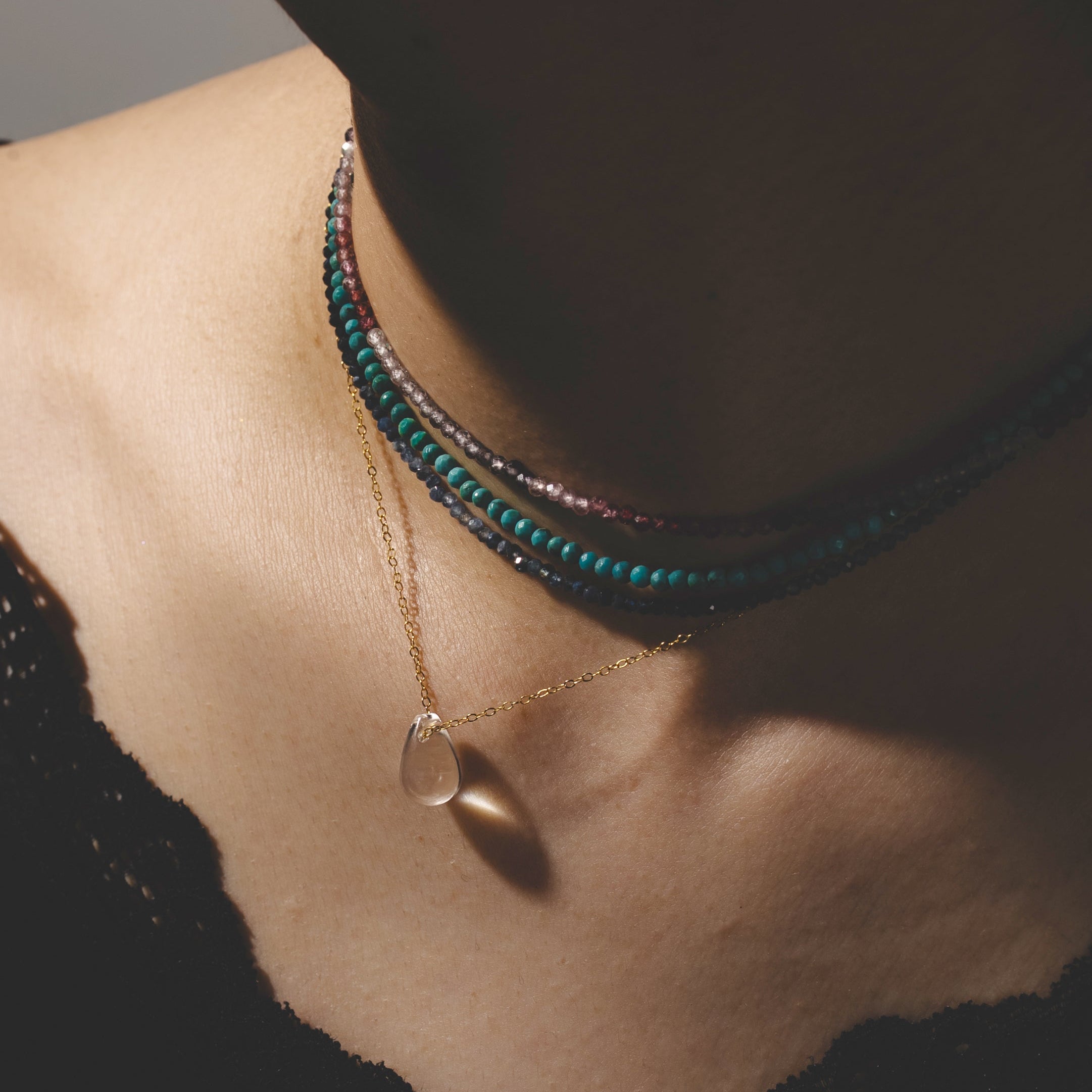 Depth Spinel Beads Necklace