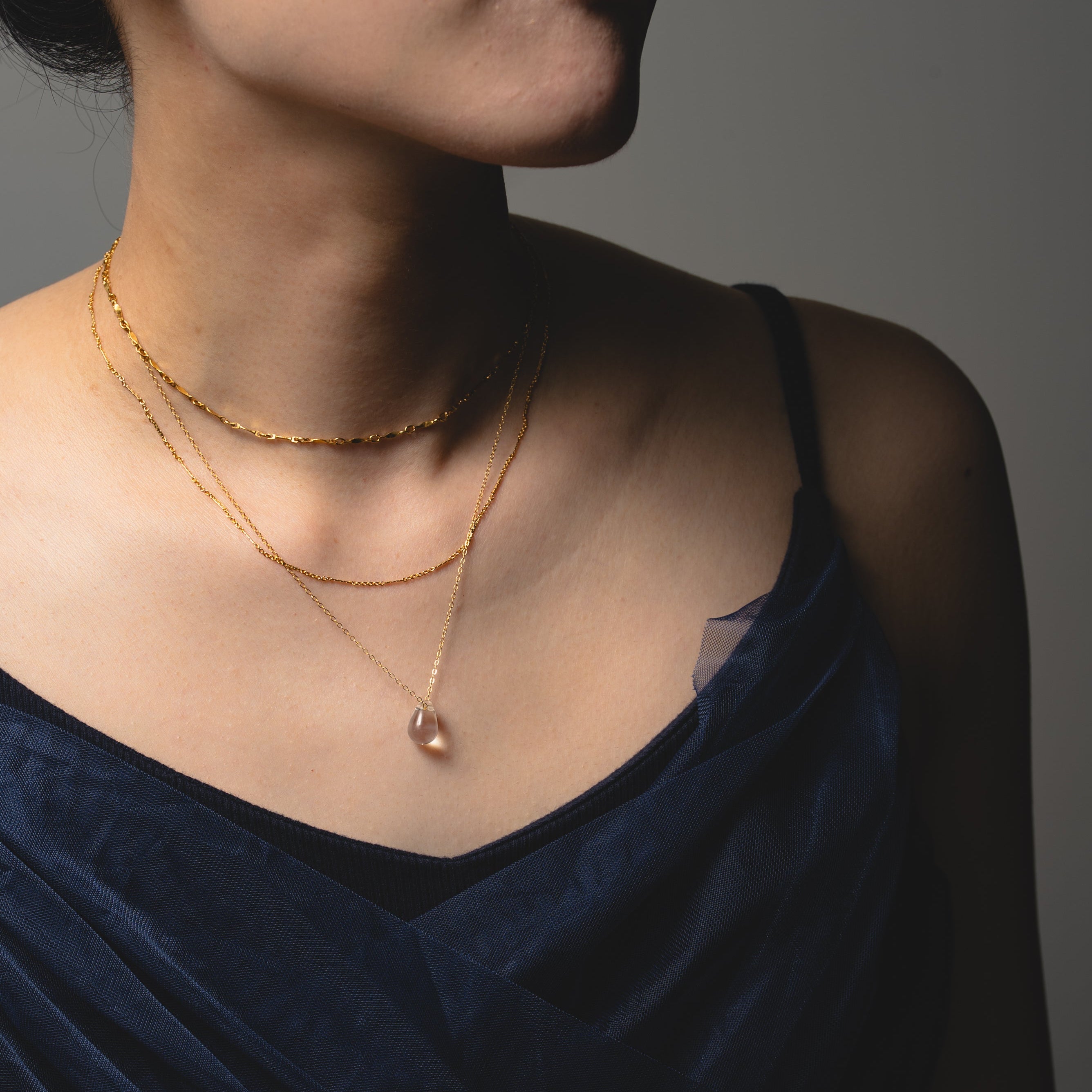 Crystal Teardrop Necklace