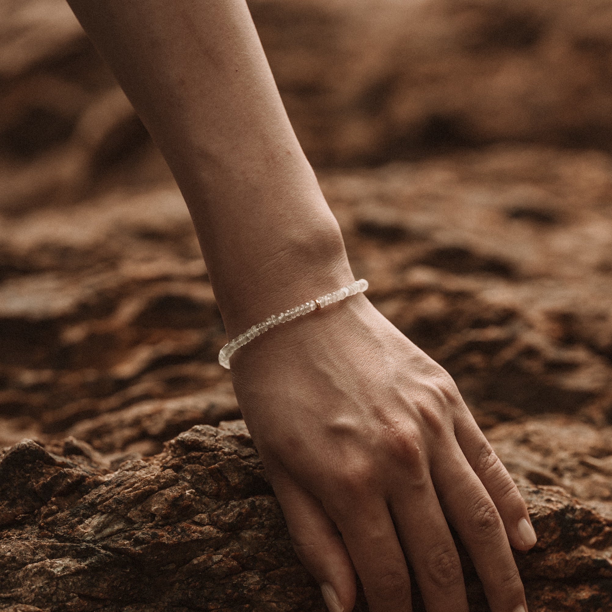 Halo Moonstone Bracelet