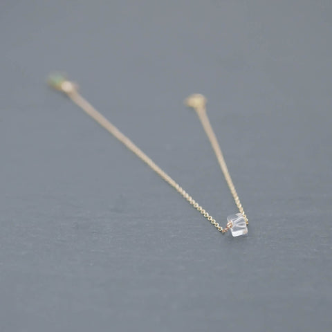 キューブ水晶ブレスレット