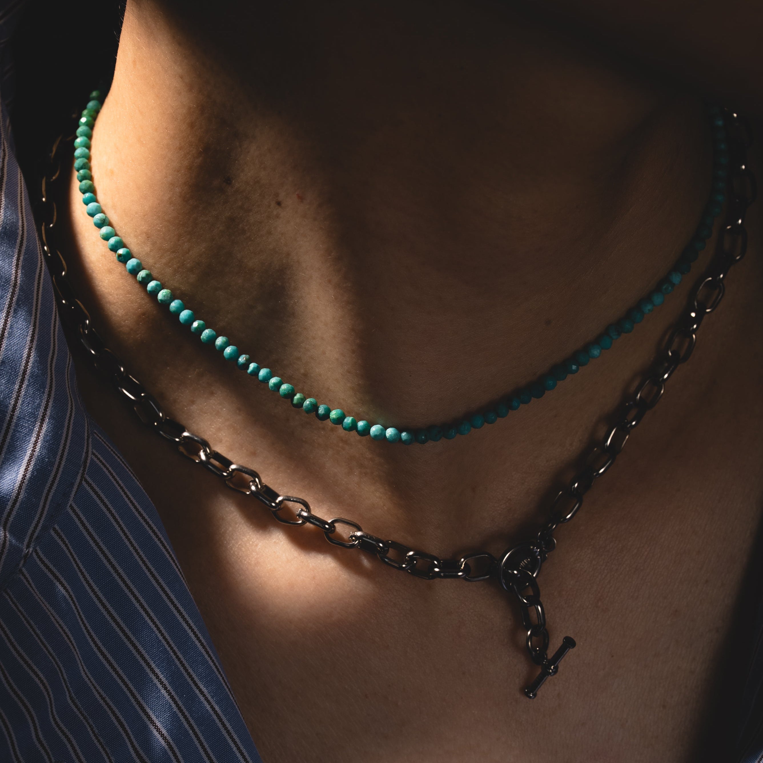 Calm Turquoise Beads Necklace