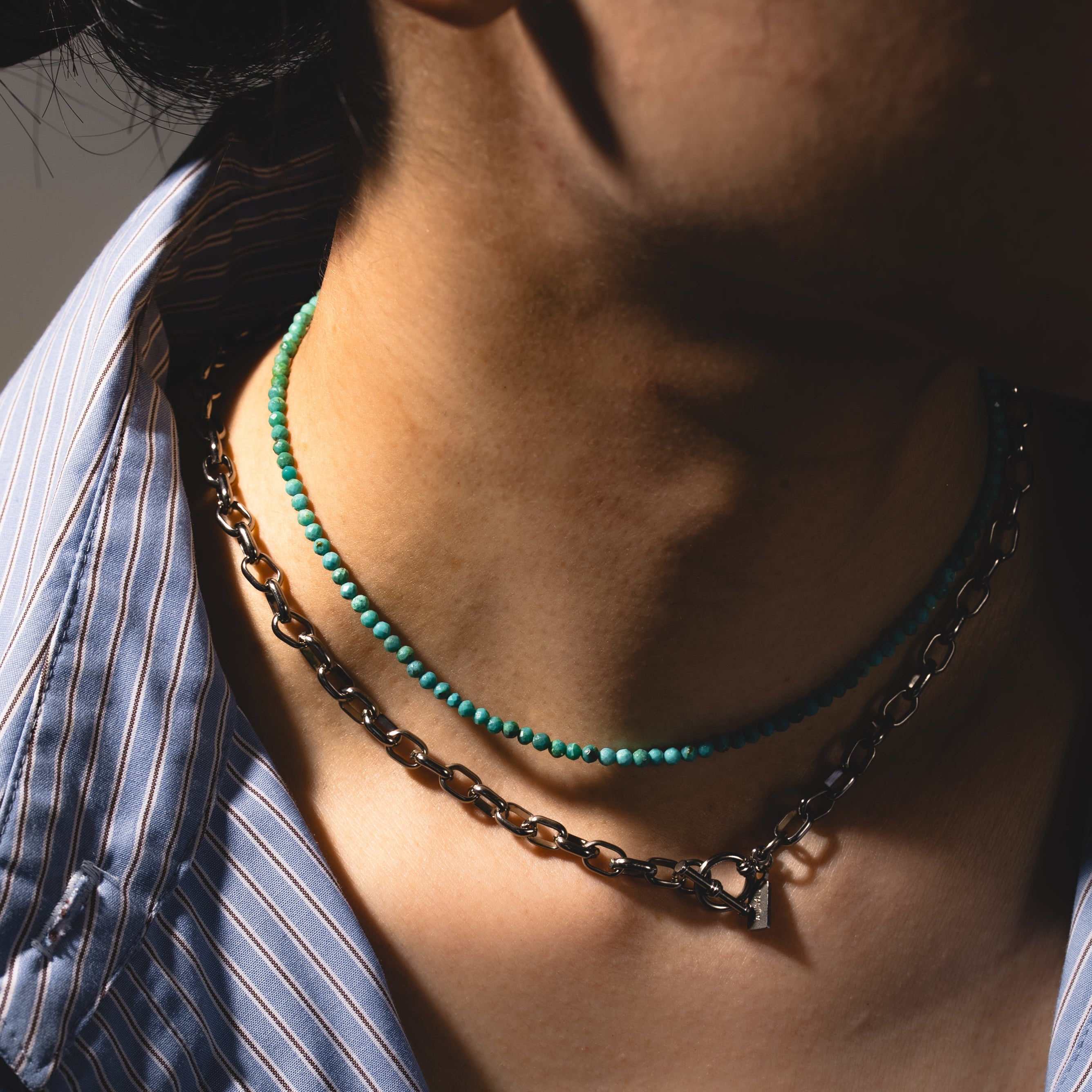 Calm Turquoise Beads Necklace