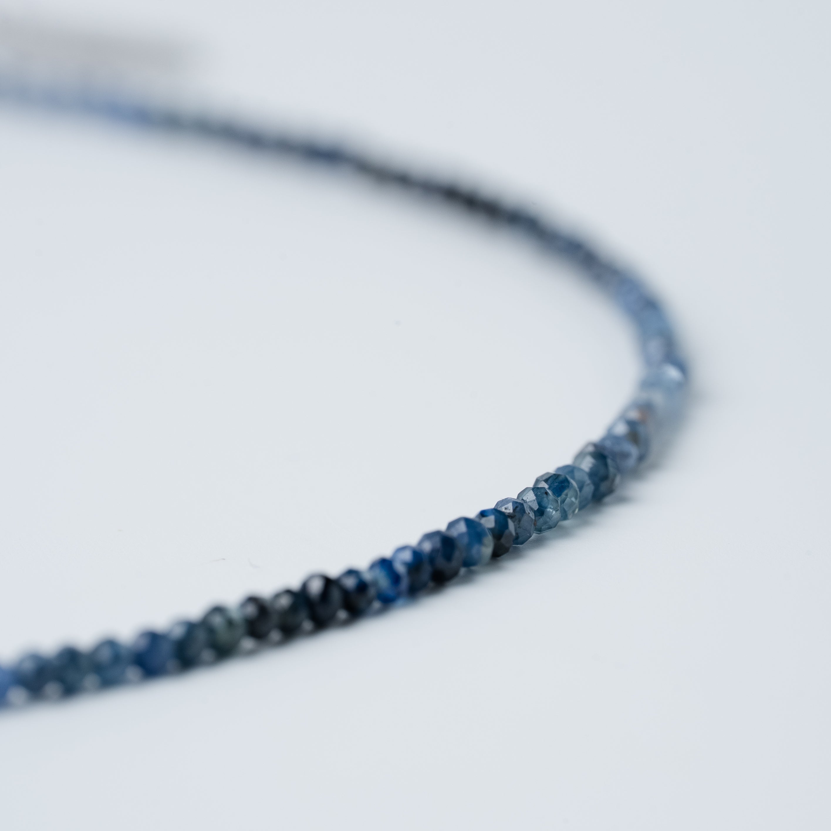 Quiet Sapphire Beads Necklace