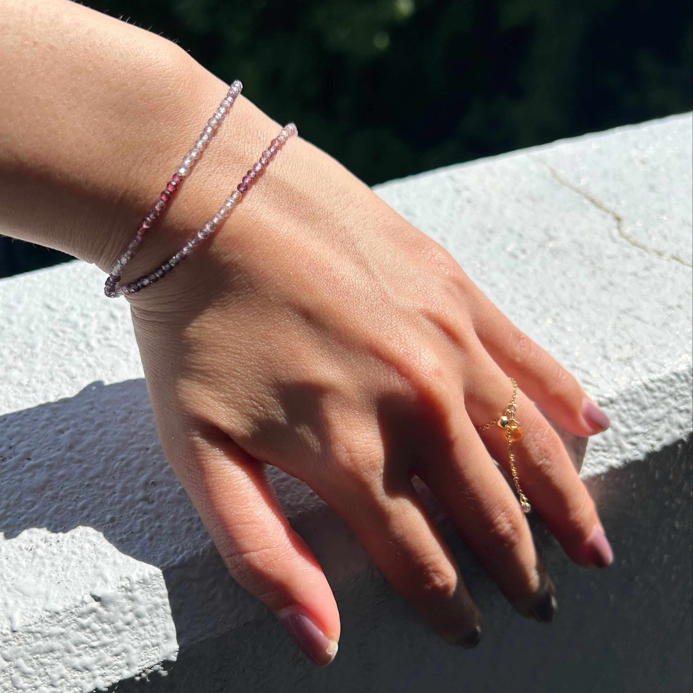 Depth Spinel Beads Necklace
